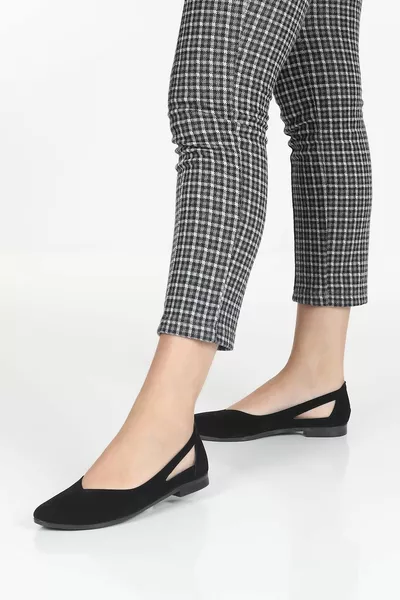 أحذية نسائية عارضة مستقيمة الجانب المفتوح شقق الباليه