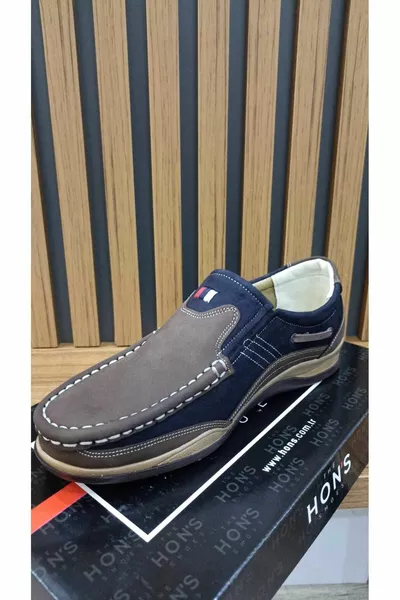 Men's casual casual Genuine Nubuck Leather, Orthopedic Sole Classic Shoes (Model )