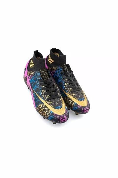 Air Unisex Astroturf and Turf Football Boots Colorful with Socks