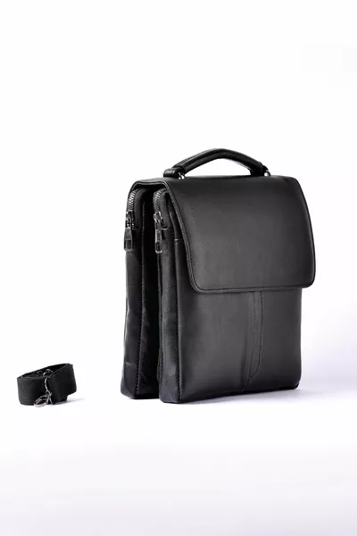 Genuine Leather Men's Hand And Shoulder Bag