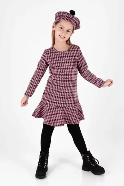 أطفال الفتيات قبعة انتفخ الاتجاه اللباس 