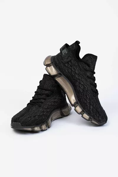 Bubble - Zwarte sneakers voor heren