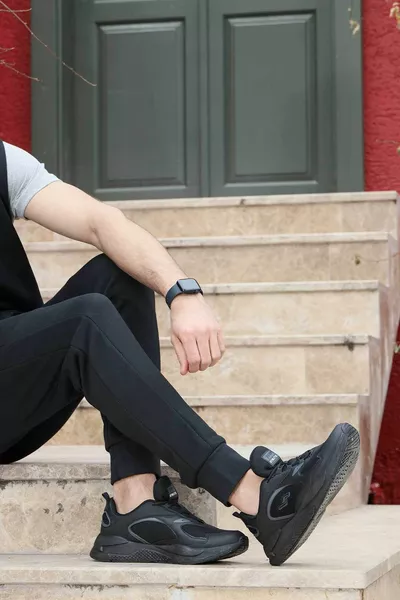  Черные Мужские Кроссовки Повседневные Кроссовки