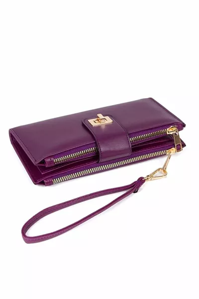 محفظة نسائية كبيرة الحجم مع قفل