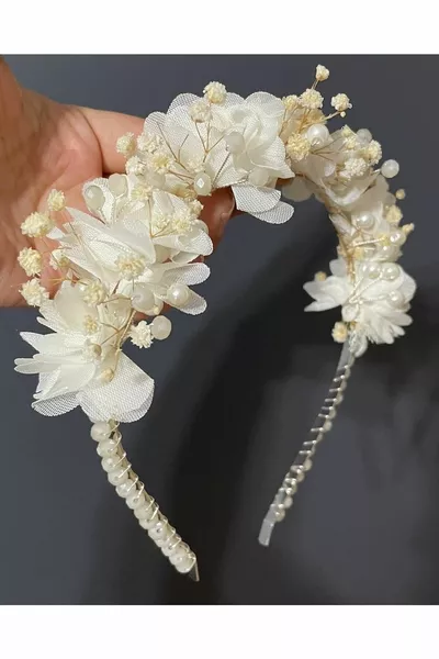 Pietra di cristallo floreale ricamata, sposa, fidanzamento, postpartum, corona dei bambini