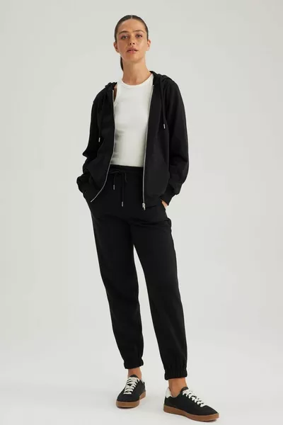 Базовая толстовка с капюшоном и молнией Regular Fit au