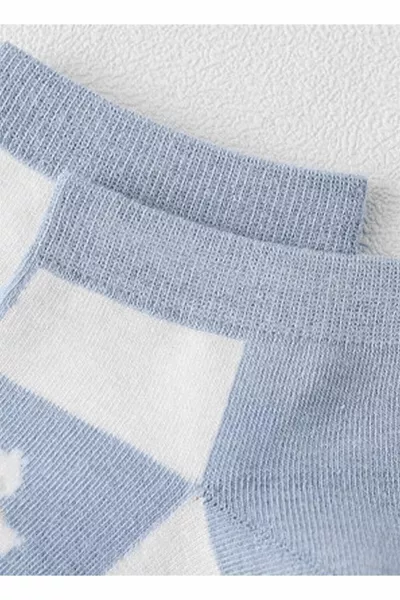 ديزي منقوشة الجوارب النسائية الزرقاء 5 أزواج مجموعة الجوارب