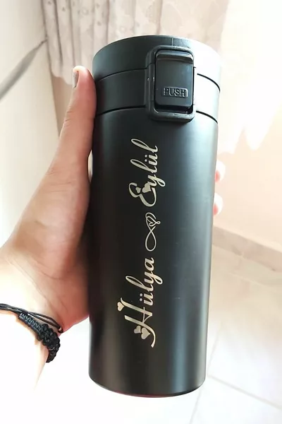 Ден на учителя Специален подаръчен термос Персонализирано име Отпечатан стоманен термос  мл Термос