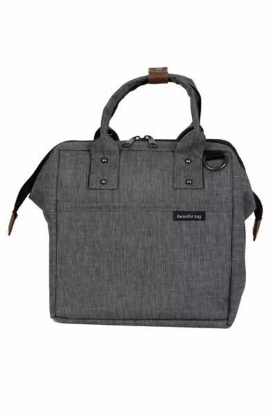 Sac thermique étanche isolé thermiquement Boîte à lunch en lin gris