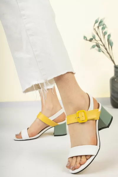 Casual sandalen met hak voor dames