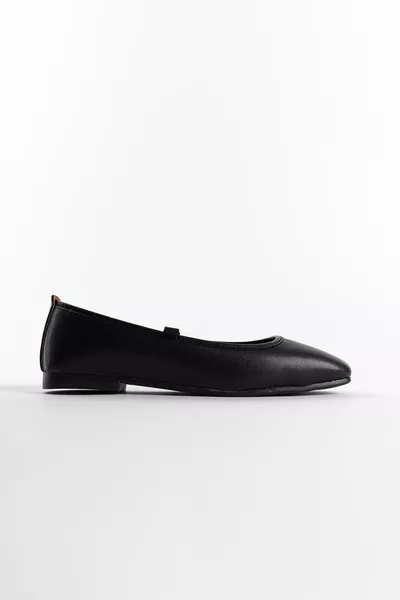 Bandoulière Femme Ballerines Noir Mat