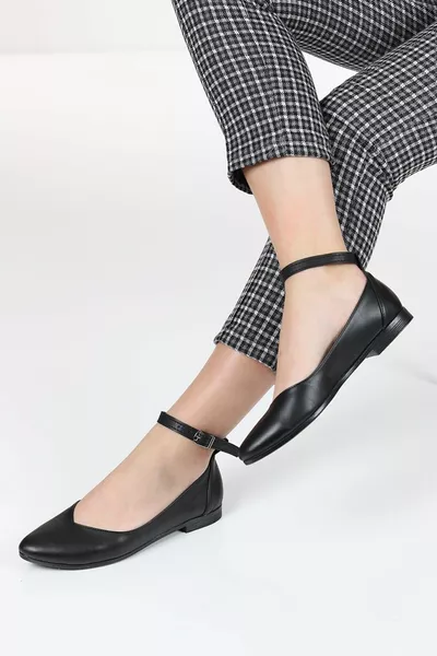 Schoenen Dames Enkelgesp Ballerina's