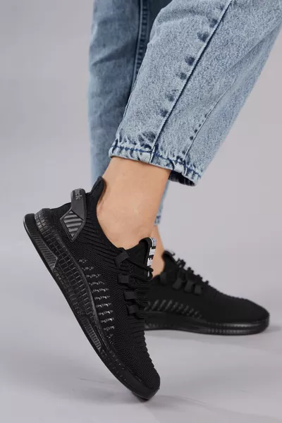 Baskets noires unisexes Tbqnl