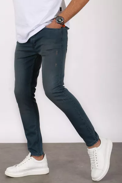 Jeans Skinny Fit Blu Uomo 