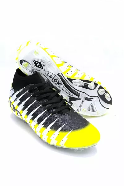 Yellow  Men's Socks Football Cleat Shoes