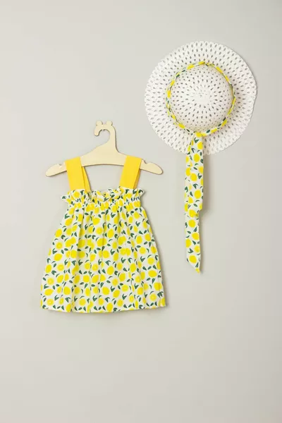 طفلة اليوسفي منقوشة قبعة مجموعة