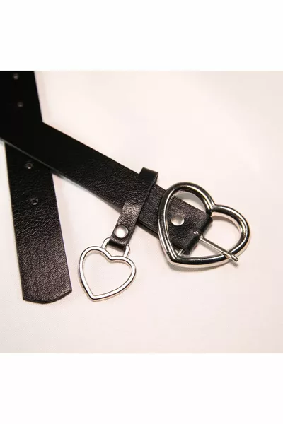 Ceinture de pantalon basique pour femmes avec boucle en forme de cœur, ceinture de veste, ceinture habillée, ceinture de chemise