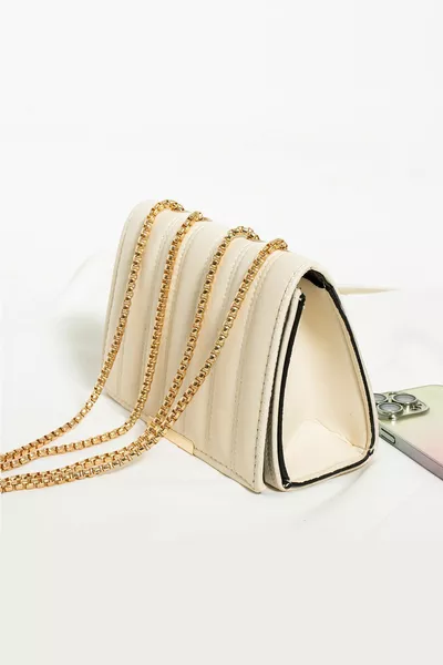 Magnetische schouder- en handtas met kettingriem