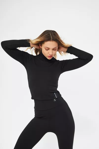 Blusa Dolcevita Soft Touch Nero