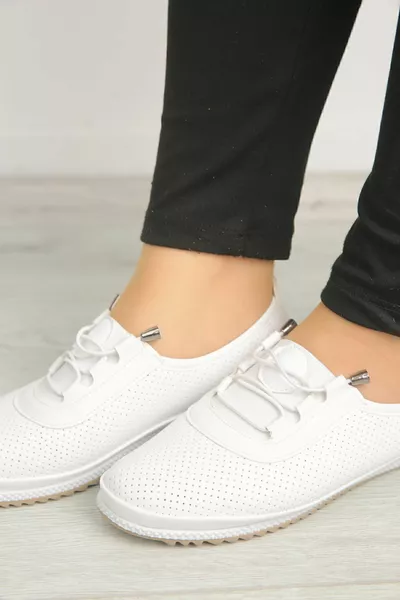 Ballerines pour femmes avec semelles orthopédiques Perforations cutanées décontractées