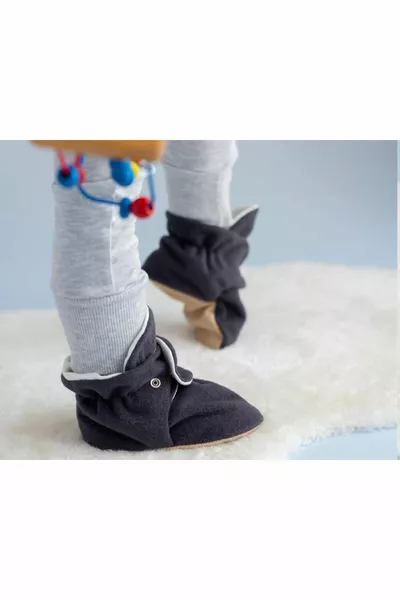 المفاجئة المضادة للانزلاق الجوارب الوحيدة الطفل عدم الانزلاق الوحيد المفاجئة الجوارب -أنثراسايت رمادي