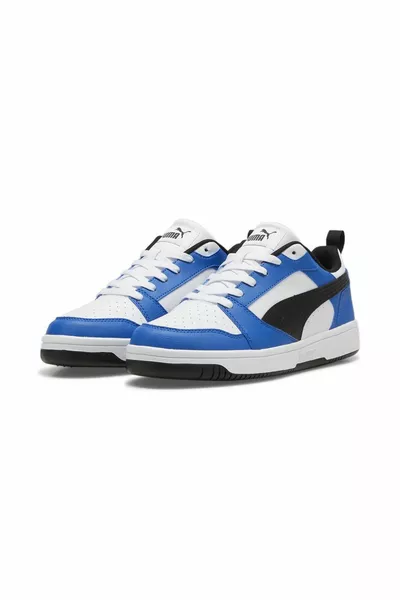 Rebound  Low Unisexe Sneaker Chaussures  Blanc-Bleu