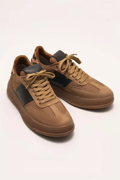 Hellbraune Damen-Sneakers