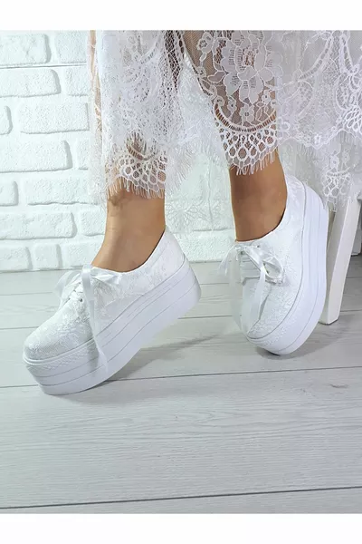 Женская белая свадебная свадебная обивка на каблуке свадебные туфли s