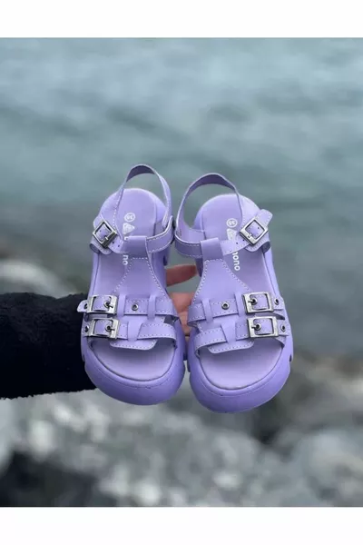 Спортни ежедневни детски сандали с дебела подметка