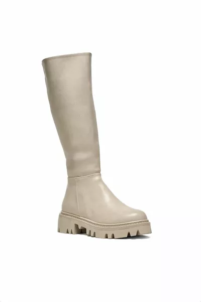 Femmes Skin Skin Femmes Casual Mold Long Zipper Boots