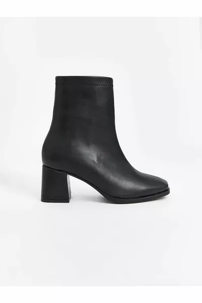 Lw - Women's Heels with Leather Look