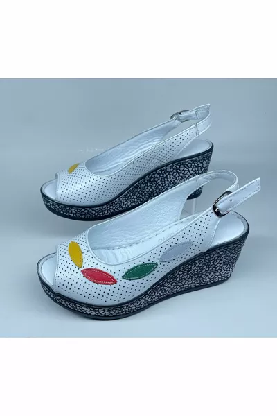 High Heel Orthopedic Genuine Leather Casual Women Casual Sandals