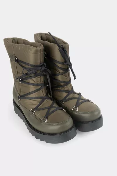 Schneestiefel mit Schnürung für Damen -1