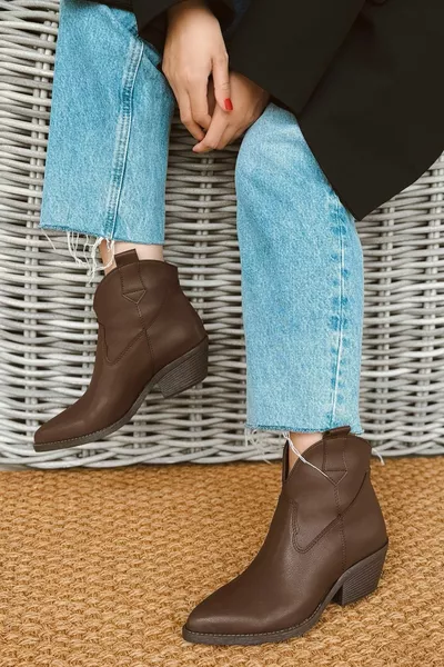 ◆ Дамски каубойски ботуши Bootie Western Boots