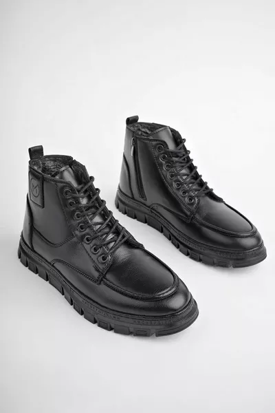 Stivali da uomo Gilberto Guaranteed Zipper Lace-Up Fur Lightweight Sole