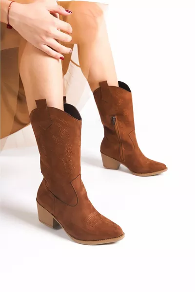 Stivali da cowboy con tacco fantasia Angel Wing da donna