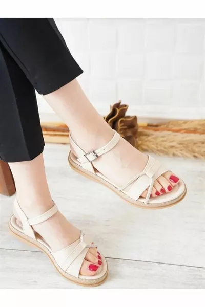 Zwarte Nude Stone Casual Sole Sandalen voor dames