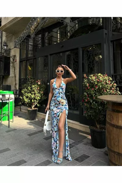 Abiti da sera in micro tessuto fantasia