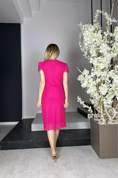  عقدة التفاصيل تول تصميم اللباس الفوشيه