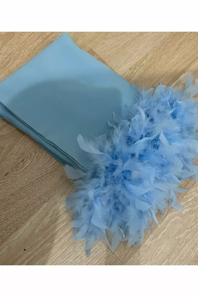 الريش Otriş مفصلة ميدي طول مساء اللباس الخطوبة وعد الزفاف خارج المنزل اللباس