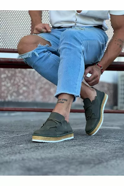  5 kaki casual herenschoenen