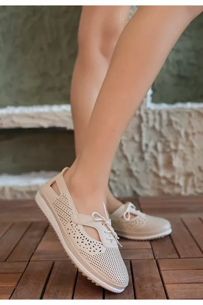 Ciul Beige Pelle Ballerine