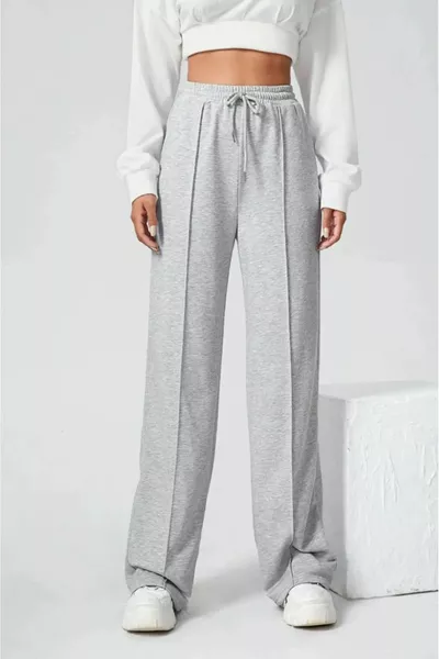 Kadın Çımalı Bol Paça Eşofman Altı