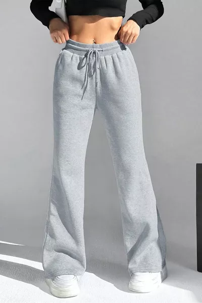 Pantalon de survêtement basique femme à jambes droites