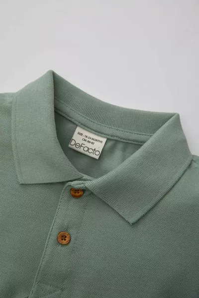 Baby Boy Short Sleeve Basic Polo T-Shirt SM