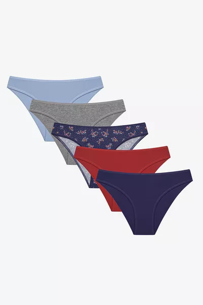 Secret Garden комплект от 5 цветни слипове