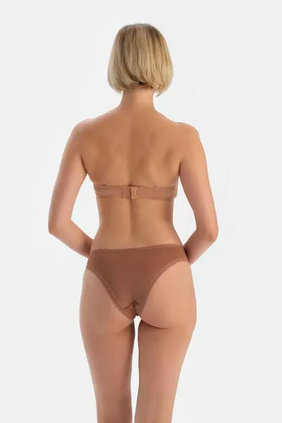 Кафяво бюстие Almera с подплата и без чашки