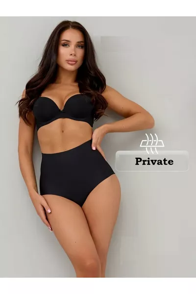 Privé Model Laser Gesneden Corrigerende en Verstevigende Corset, Laat Geen Strepen Achter, Zwarte Kleur