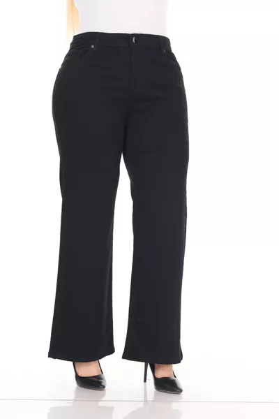 Regular Fit Straight Leg High Waist Women's Plus Size Jeans