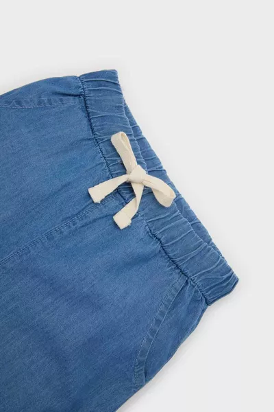 Jungen-Jeansshorts mit elastischem Bund SM